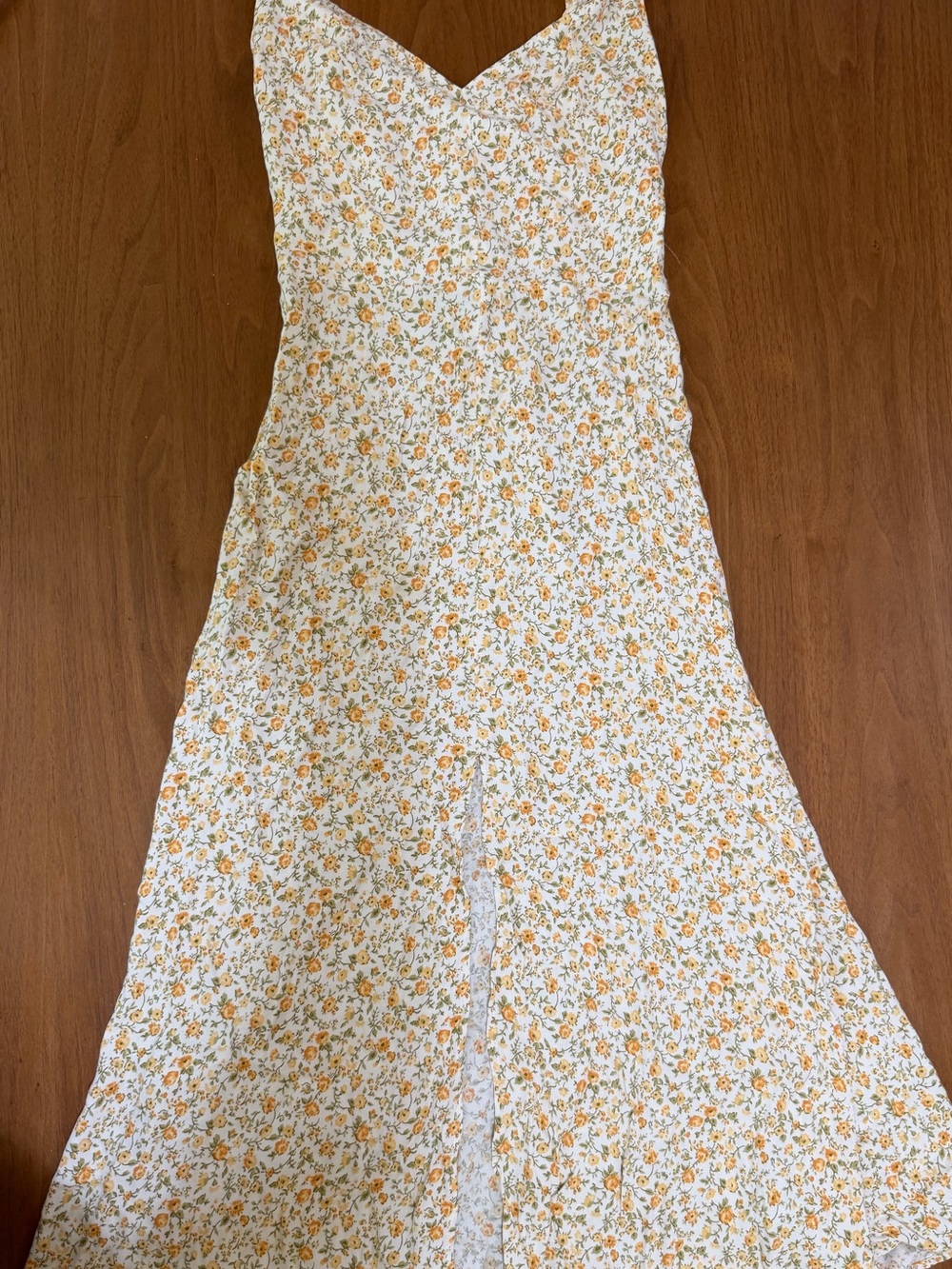 REFORMATION Yellow Floral Dress